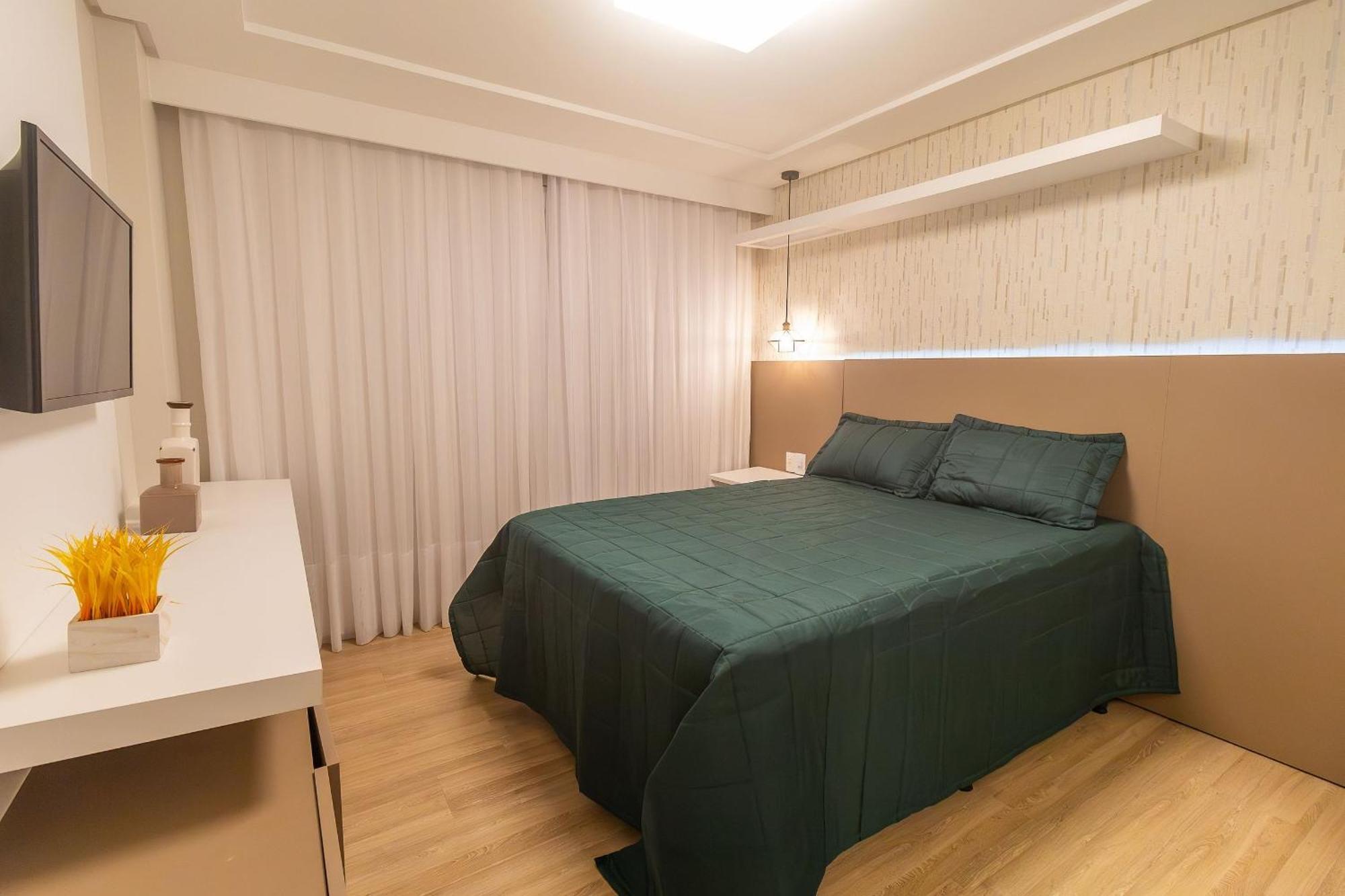 Varandas Do Atlantico 101A - Excelente Apartamento Em Condominio De Luxo A Beira Mar - Piscina Climatizada - Academia - Бомбіняс Екстер'єр фото