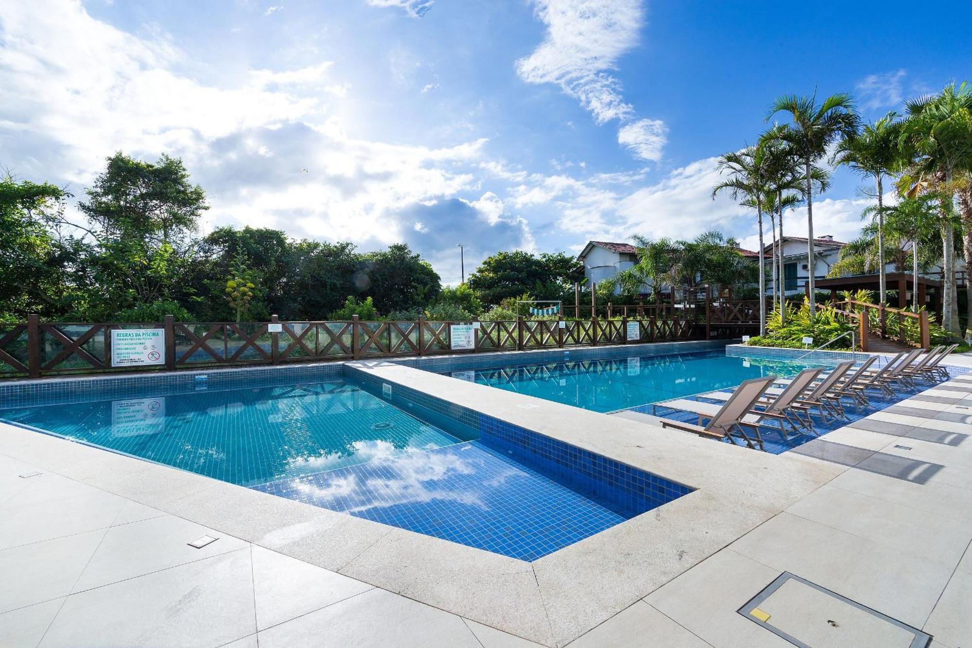 Varandas Do Atlantico 101A - Excelente Apartamento Em Condominio De Luxo A Beira Mar - Piscina Climatizada - Academia - Бомбіняс Екстер'єр фото