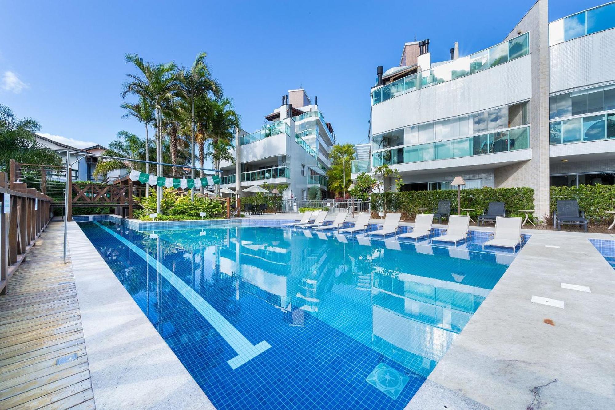 Varandas Do Atlantico 101A - Excelente Apartamento Em Condominio De Luxo A Beira Mar - Piscina Climatizada - Academia - Бомбіняс Екстер'єр фото