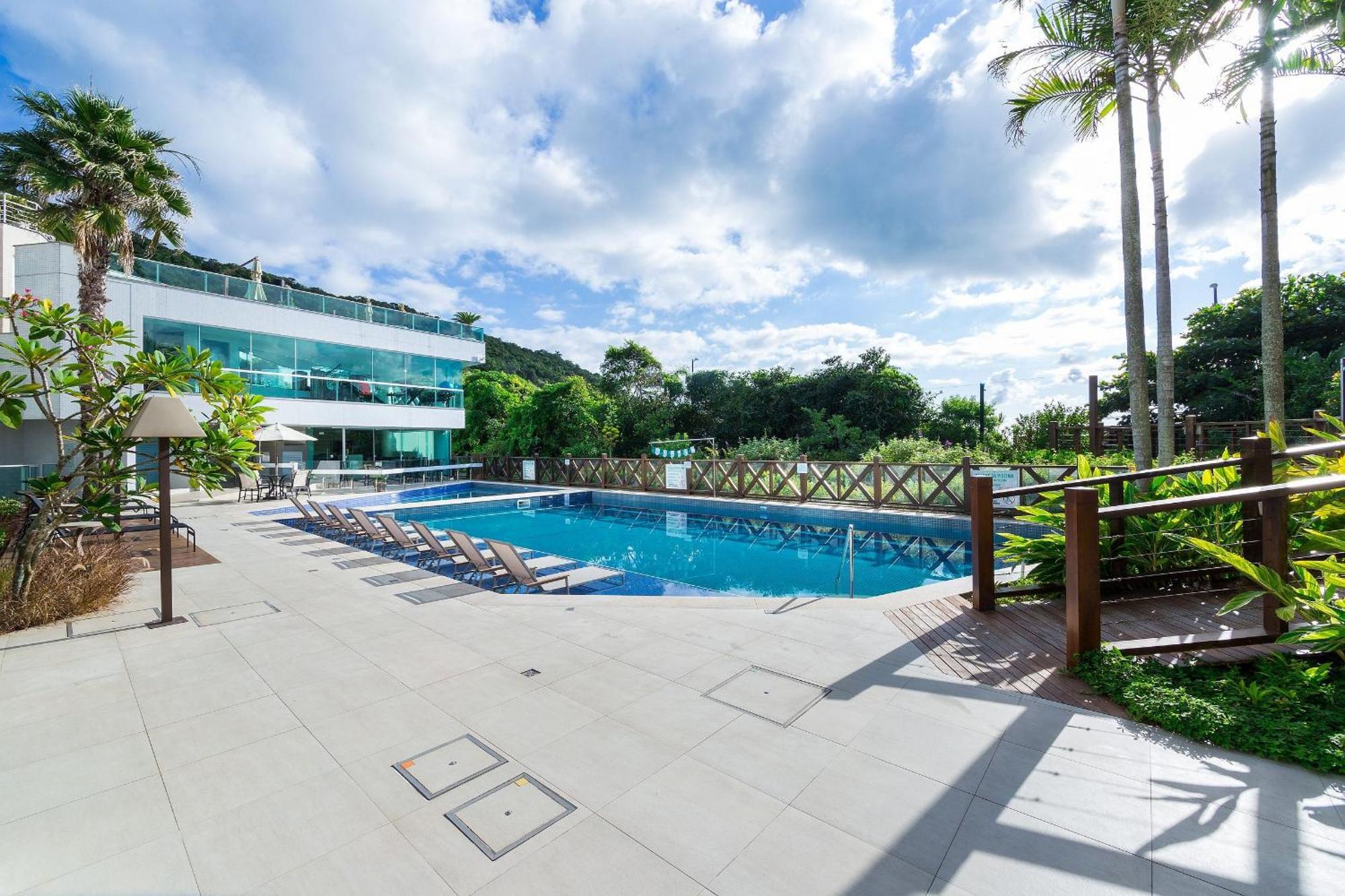 Varandas Do Atlantico 101A - Excelente Apartamento Em Condominio De Luxo A Beira Mar - Piscina Climatizada - Academia - Бомбіняс Екстер'єр фото