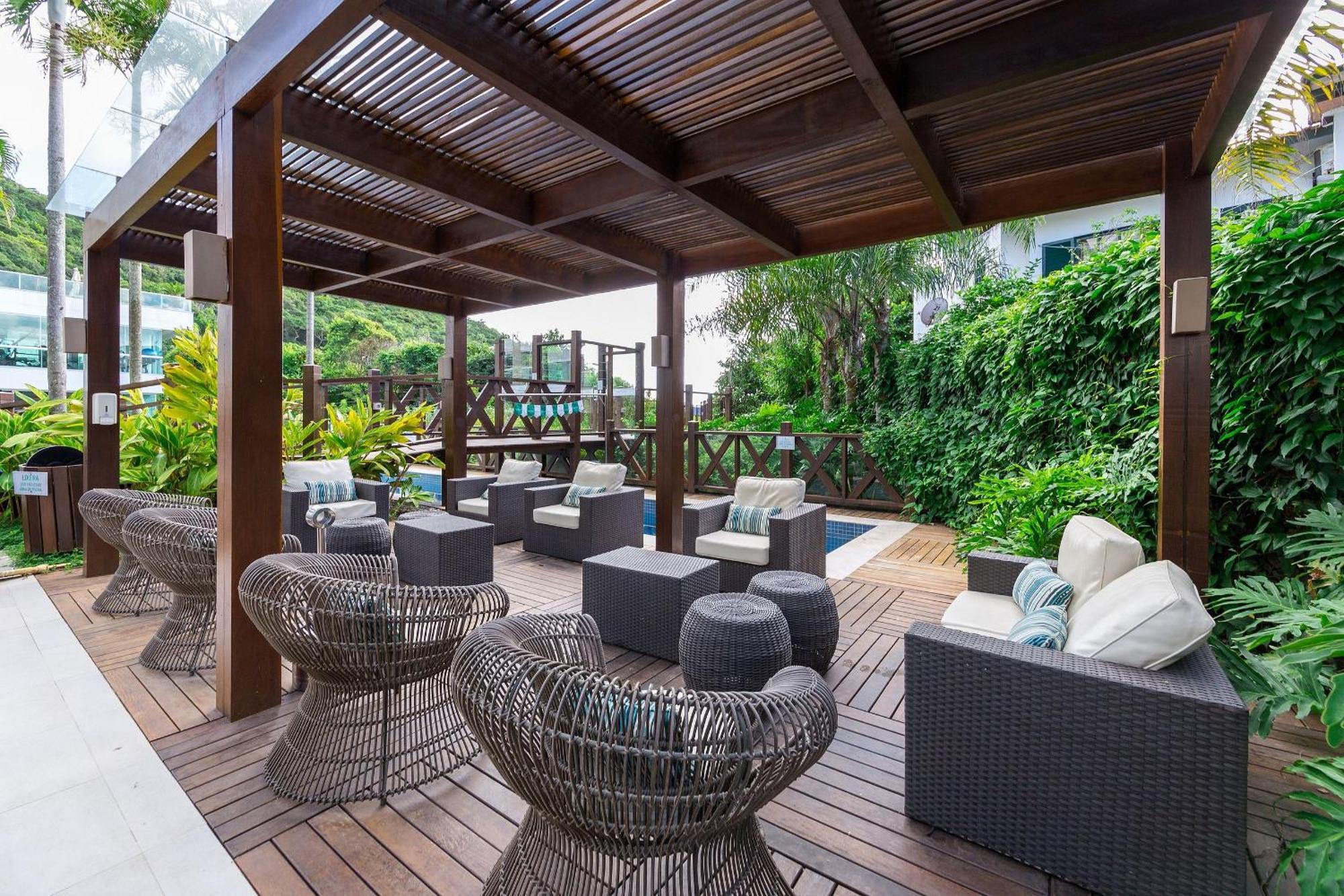 Varandas Do Atlantico 101A - Excelente Apartamento Em Condominio De Luxo A Beira Mar - Piscina Climatizada - Academia - Бомбіняс Екстер'єр фото