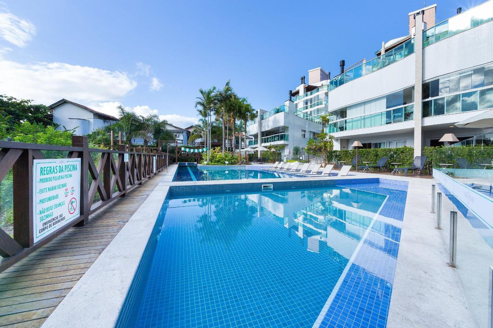 Varandas Do Atlantico 101A - Excelente Apartamento Em Condominio De Luxo A Beira Mar - Piscina Climatizada - Academia - Бомбіняс Екстер'єр фото