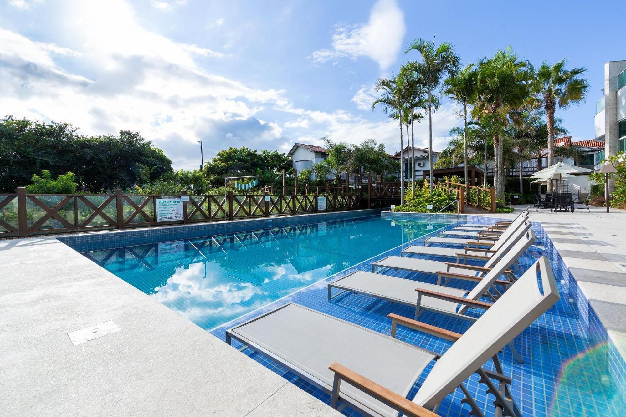 Varandas Do Atlantico 101A - Excelente Apartamento Em Condominio De Luxo A Beira Mar - Piscina Climatizada - Academia - Бомбіняс Екстер'єр фото