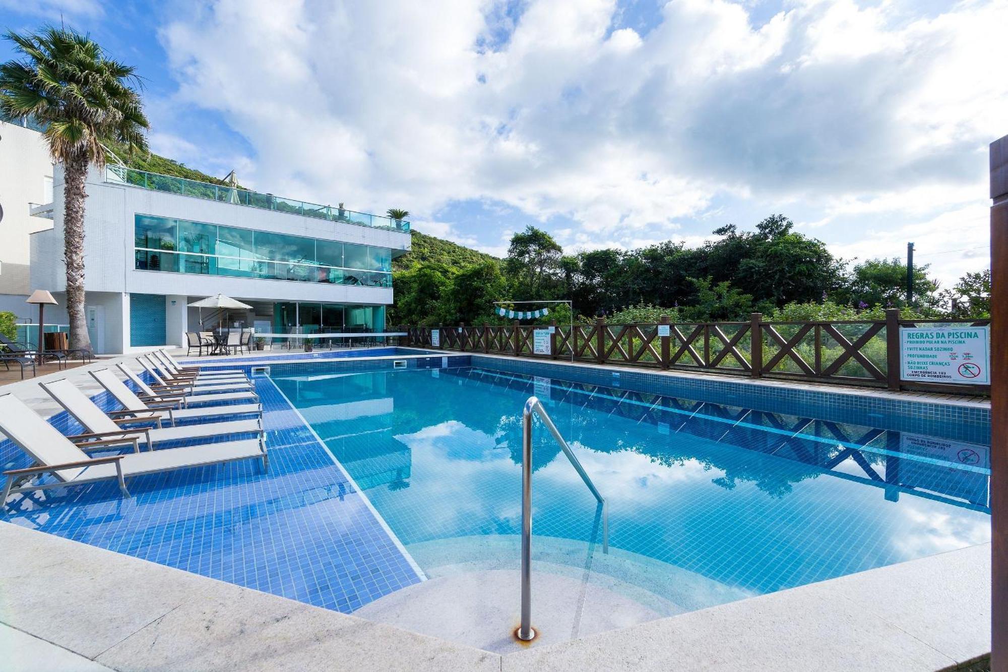 Varandas Do Atlantico 101A - Excelente Apartamento Em Condominio De Luxo A Beira Mar - Piscina Climatizada - Academia - Бомбіняс Екстер'єр фото