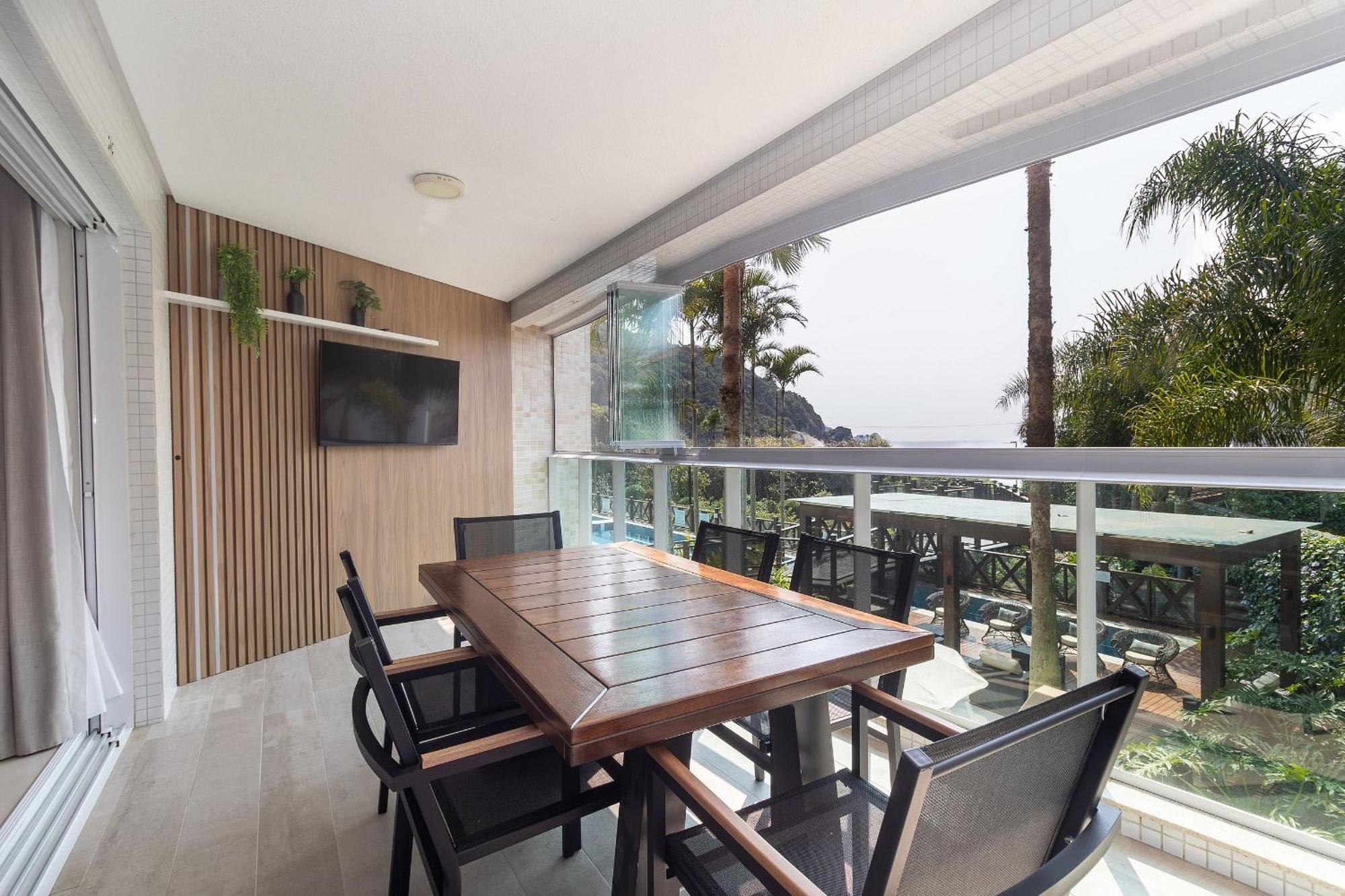 Varandas Do Atlantico 101A - Excelente Apartamento Em Condominio De Luxo A Beira Mar - Piscina Climatizada - Academia - Бомбіняс Екстер'єр фото