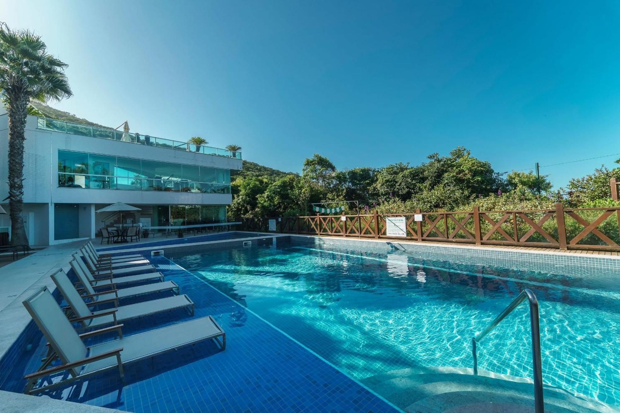 Varandas Do Atlantico 101A - Excelente Apartamento Em Condominio De Luxo A Beira Mar - Piscina Climatizada - Academia - Бомбіняс Екстер'єр фото